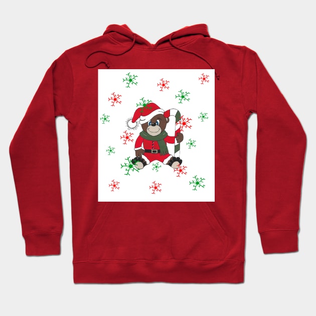 MERRY Christmas Teddy Bear Hoodie by SartorisArt1